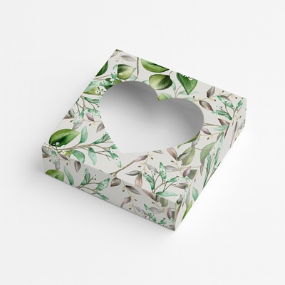 KRAFTHOUSE.EU Dárková krabička Fresh Leaves KM-KL-002 Okno: Srdce – Zbozi.Blesk.cz