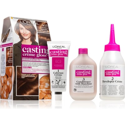 L'Oréal Casting Creme Gloss боя за коса цвят 603 Chocolate Caramel