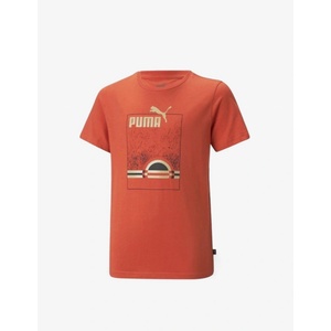 PUMA Essentials+ Street Art Summer Tee Orange - magazinko