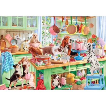 Bluebird Puzzle - Puzzle Dogs in the Kitchen - 1 000 piese