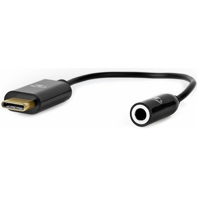 Nedis CCBW65950BK015 USB-C adaptér/ USB-C zástrčka – 3,5 mm jack zásuvka + USB-C zásuvka 15cm černý