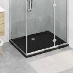 vidaXL Основен трей за душ с точки 100 x 80 x 4 см ABS Черно (42033512)