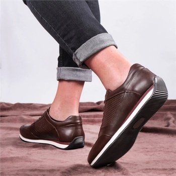 Ducavelli Мъжки обувки от естествена кожа - Кафяви #326809 (326809_Кафяво)