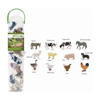 Tactic Box with mini animals from the farm A1110 COLLECTA