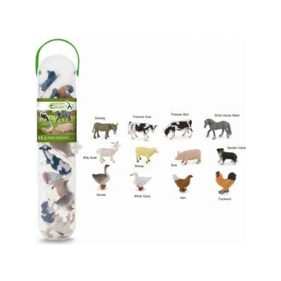 Tactic Box with mini animals from the farm A1110 COLLECTA
