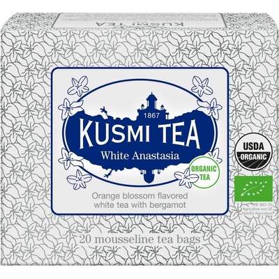 Kusmi Tea White Anastasia 20 mušelínových sáčků 40 g