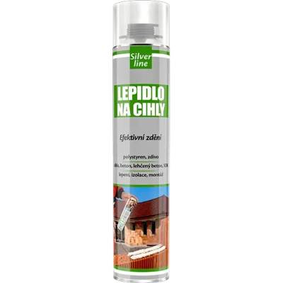 Lepidlo na cihly Silver Line 750 ml pistolová dóza žlutá