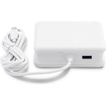 LMP Захранване за ел. мрежа с вграден USB-C кабел за зареждане на компютри с USB-C порт и допълнителен USB изход за зареждане на мобилни устройства - LMP USB-C Power Adapter 87W (17197)