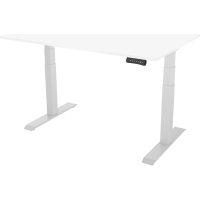 Delso Výškovo nastaviteľný stôl PROJUSTER 60 x 120 cm biela / biela