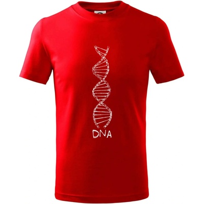 Cyklistovo DNA tričko detské červená