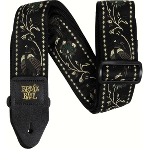 Ernie Ball Classic Jacquard Black Pleasant Pheasant Колан за китара (P05372)