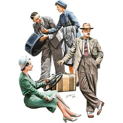 MiniArt Auto Travelers 1930-40s 1:35