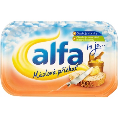 Alfa Máslová rostlinný Margarín 250 g – Zboží Dáma