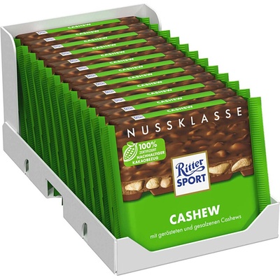 Ritter Sport NUSSKLASSE praženými kešu oříšky 12 x 100 g