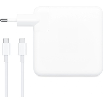 DeTech Адаптер DeTech, For Apple, 87W, Type-C, White - 353 (DE-353)
