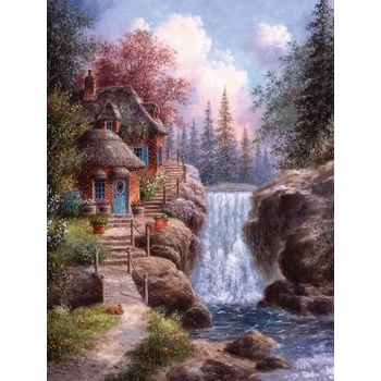 SunsOut - Puzzle House by waterfall - 1 000 piese