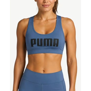 PUMA Sports Bra 4Keeps Logo Blue/Black - magazinko