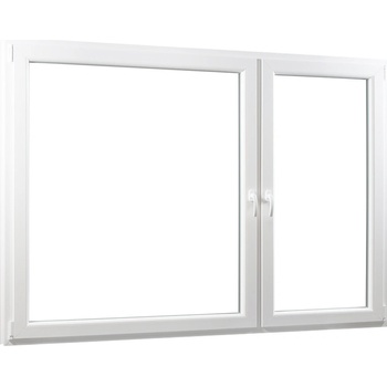 SKLADOVE-OKNA.sk - Dvojkrídlové plastové okno so stĺpikom 2/3 + 1/3, PREMIUM - 2060 x 1540 mm, barva biela