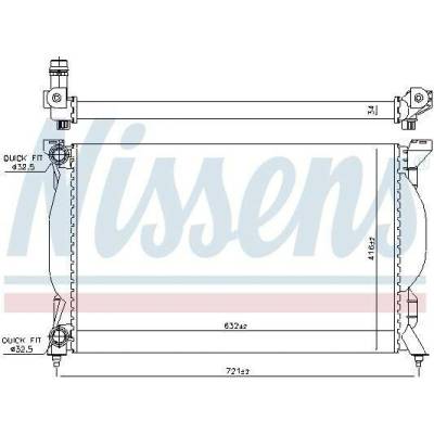 Chladič motoru NISSENS 60304A