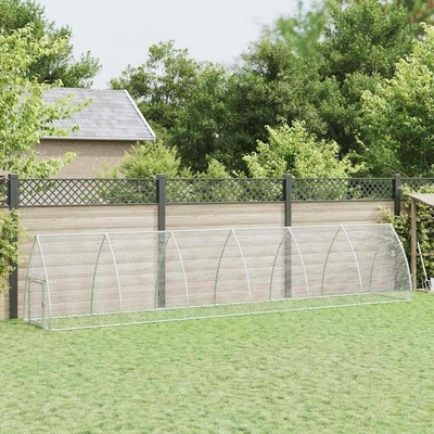 vidaXL Klec pro kuřata 600 × 105 × 120 cm pozinkovaná ocel stříbrná 9799.172554