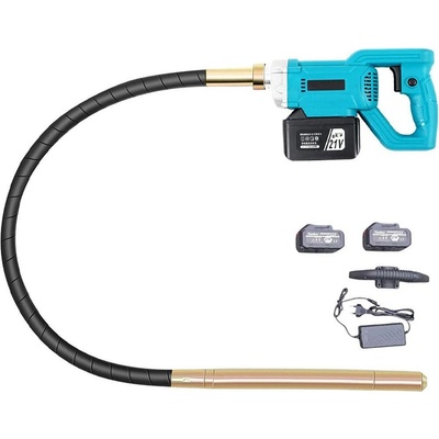 UNI STR Вибратор за бетон, акумулаторен, 21V, 2x2Ah, вал 1.5 м, 35 мм (STR1232)