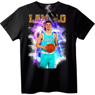 NOONEBRAND Тениска Lamelo Hornets баскетбол - XL, Black