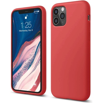 elago Soft Silicone Case - силиконов (TPU) калъф за iPhone 11 Pro (червен)