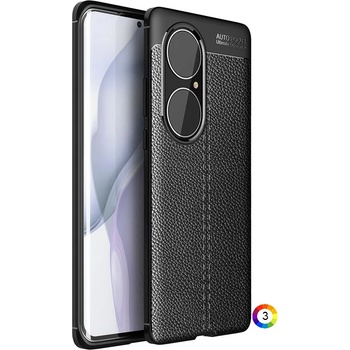 Image 1 of Huawei P50 Pro Удароустойчив Litchi Skin Калъф и Протектор
