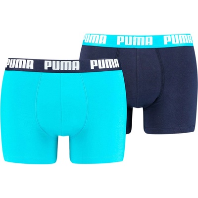 Puma pánske boxerky basic boxer 906823 modré čierne 2p