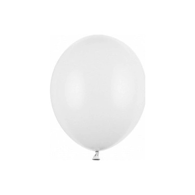 PartyDeco.pl Balónek pastelový BÍLÝ 12 cm