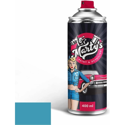 Marty's Barva na auto ve spreji Škoda 4185 Modrá blankytná kvalita autolaku Profesionální (2K) 400ml