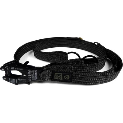 K9 Thorn Обръщаема каишка с карабинер, черна, 255 см (0029/20.BLK)