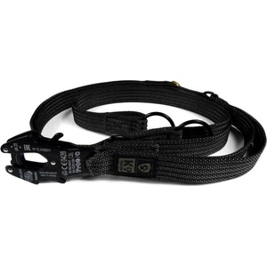 K9 Thorn Обръщаема каишка с карабинер, черна, 255 см (0029/20.BLK)