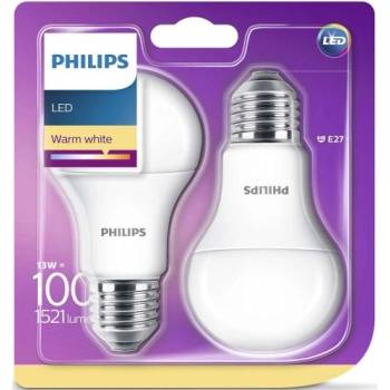 Philips CorePro LED žárovka 13-100W E27 teplá bílá 2 ks