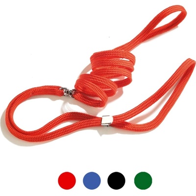 Camon Set with peg - изложбен повод за кучета, 1200 мм / 5мм. / черен, син, зелен, червен