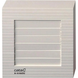 CATA CATA Вентилатор B10 MATIC ф100мм, цвят Бял, квадрат 98м3/ч, 15W, 41dB с автоматична клапа - C00915000 (C00915000)
