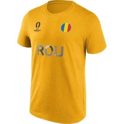 Fanatics Uefa Euro 2024 Romania Nation Flag pánské triko zlatá