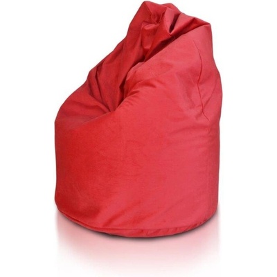 Intermedic SK sedací vak Mega Sako z plyšu 135 cm pastelový vak na leňošenie, 340 l A012 Červená