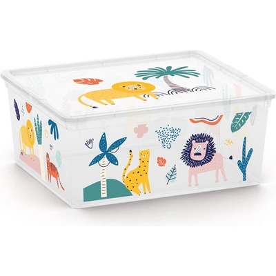 KIS Бяла пластмасова детска кутия за съхранение 40x34x17 cm C Box Style - KIS (258932)