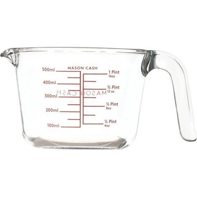 Mason Cash Classic Collection Skleněná odměrka, 0.5 l - Mason Cash Skleněná odměrka s nálevkou Clear 0,5 l, čirá barva, sklo
