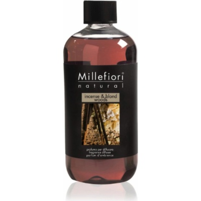 Millefiori Milano Incense & Blond Woods Kadidlo a světlé dřevo Náhradní náplň do vonných difuzérů 250 ml – Zboží Dáma