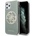 GUESS Circle Glitter 4G Case - дизайнерски кейс с висока защита за iPhone 11 Pro Max (зелен)