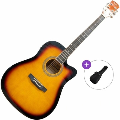 Pasadena SG028CE Basic SET Vintage Sunburst Електро-акустична китара Дреднаут