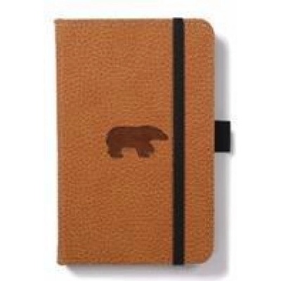 DINGBATS A6 Pocket Wildlife Brown Bear Notebook - Dotted