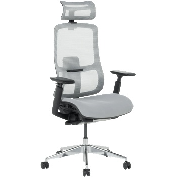 Ергономичен стол salto - сив (3520607)