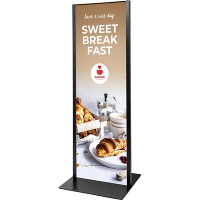 Jansen Display Totemový panel 42 x 120 cm Černý 452 x 1210 mm – Hledejceny.cz