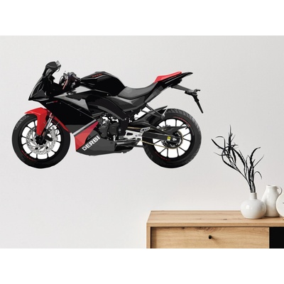 Nalepte.cz Motorka Derbi GPR textilní prelepiteľná nálepka na stenu 212 x 120 cm