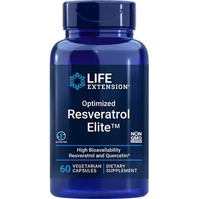 Life Extension Optimized Trans-Resveratrol EIite, 60 растителни капсули