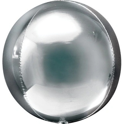 Anagram Foliový balonek koule Orbz stříbrná 40 cm