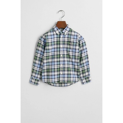 Gant Archive Oxford Checked Shirt Clear Sky – Zboží Dáma